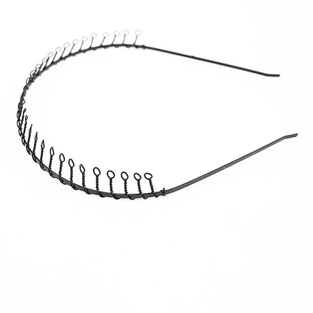 Băng đô cài tóc đen kim loại dành cho thể thao