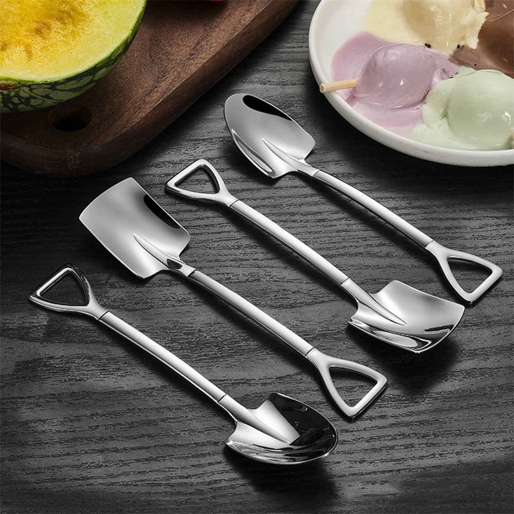 Muỗng Cà Phê Bằng Thép Không Gỉ 304 Thiết Kế Cổ Điển