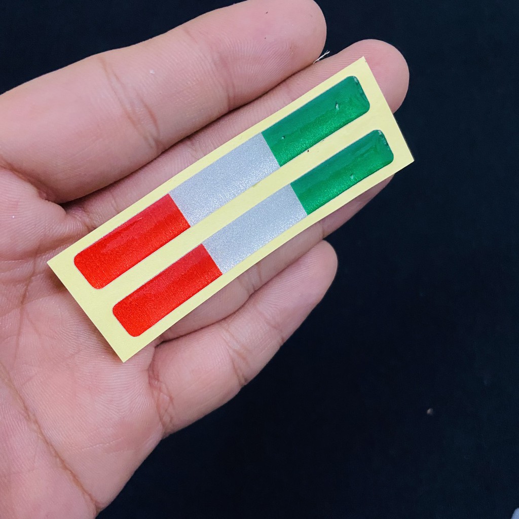 (TEM TRANG TRÍ XE MÁY) BỘ TEM TRANG TRÍ, DÁN XE PHỦ NHỰA DẺO MẪU CỜ Ý TRANG TRÍ XE SIÊU CHẤT, THỂ HIỆN ĐIỂM NHẤN