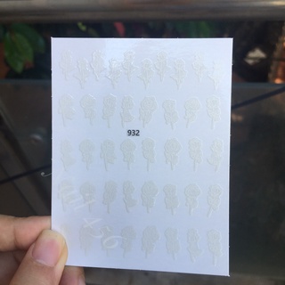 Sticker (Mã M+ loang) miếng dán móng tay, nail