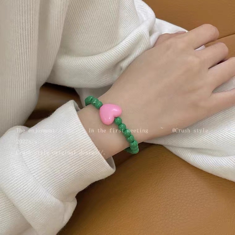 Vòng Tay Chuỗi Hạt Nhiều Màu Sắc Co Giãn Tốt Thời Trang Dành Cho Nữ