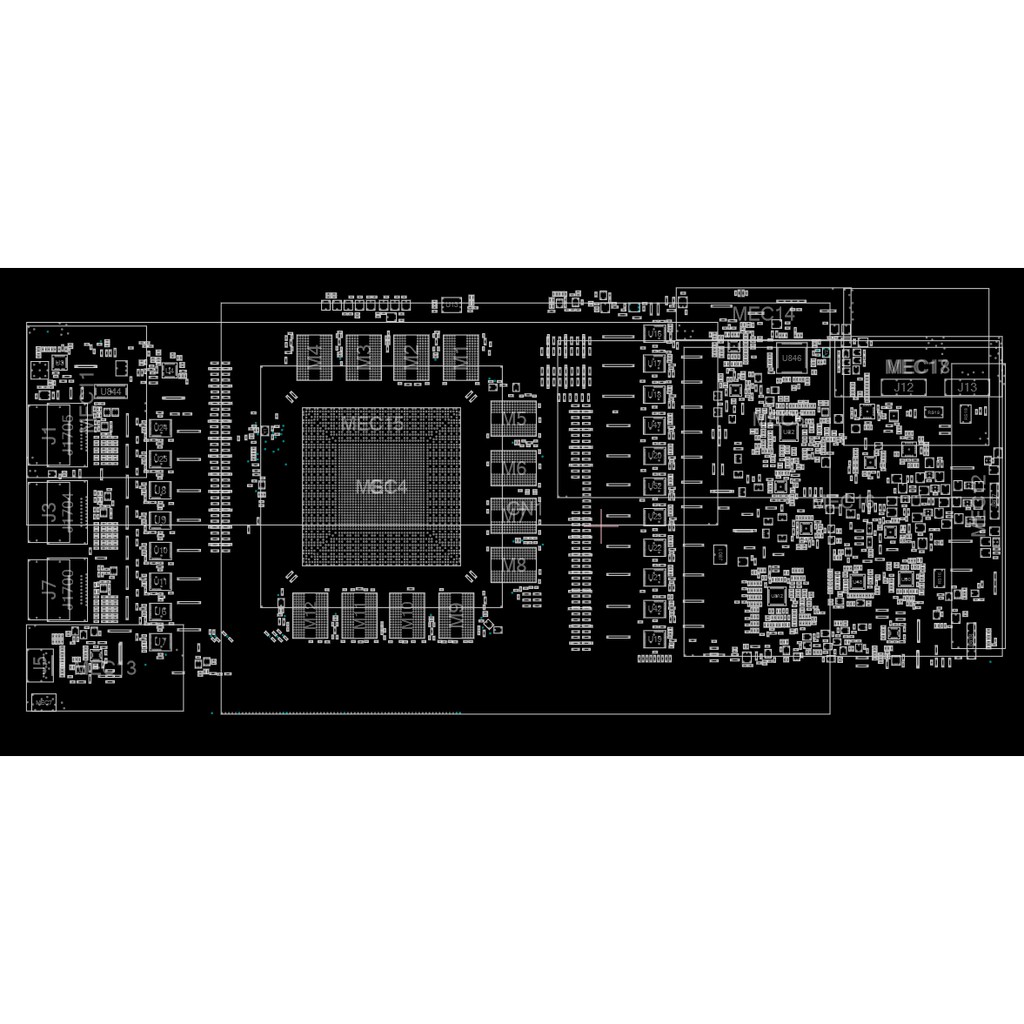Sơ đồ mạch Boardview GV-N208TAORUS X-11GC rev 1.0 GV N208TAORUS X 11G