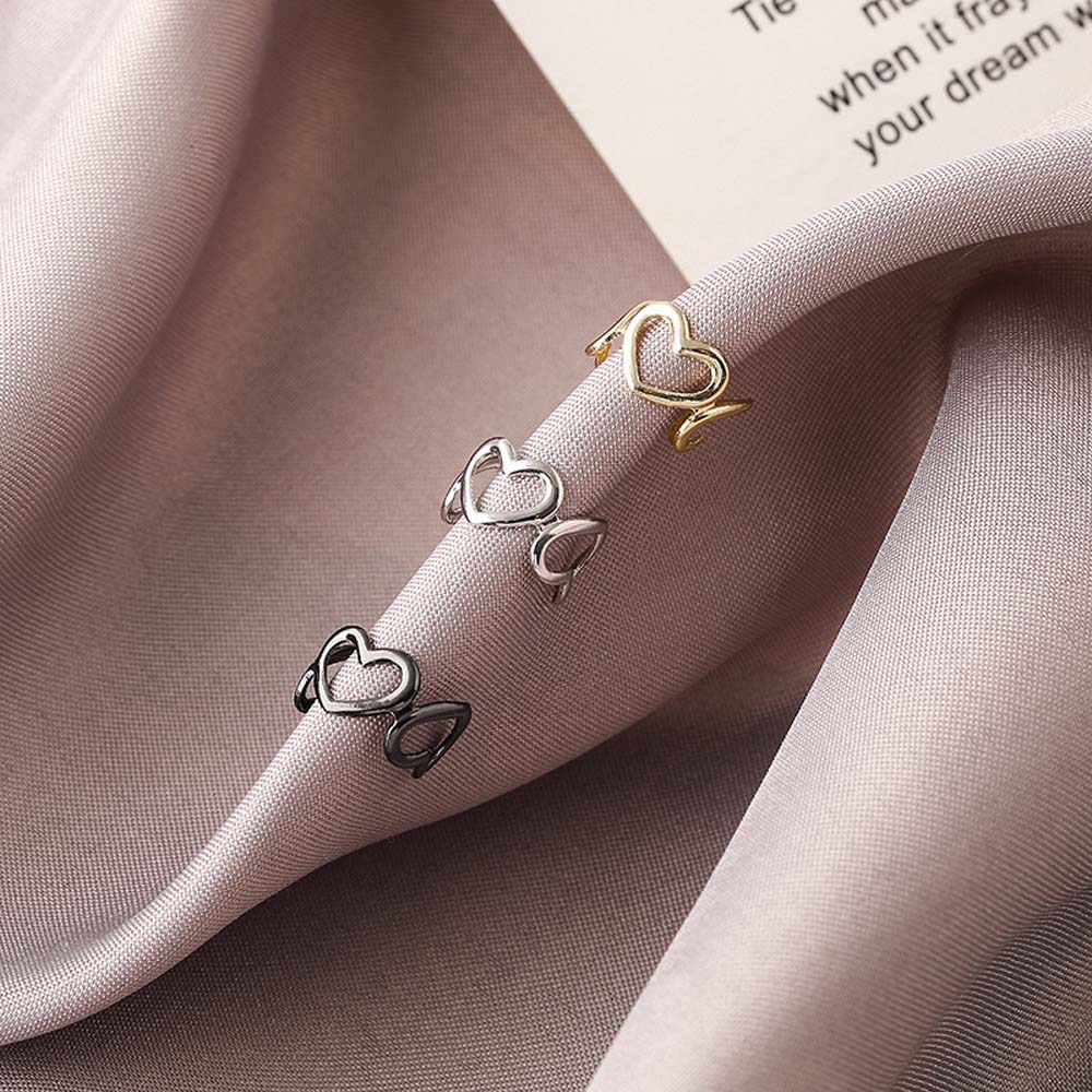 Bông Tai Hình Trái Tim Đơn Giản Nhiều Màu Cho Nữ