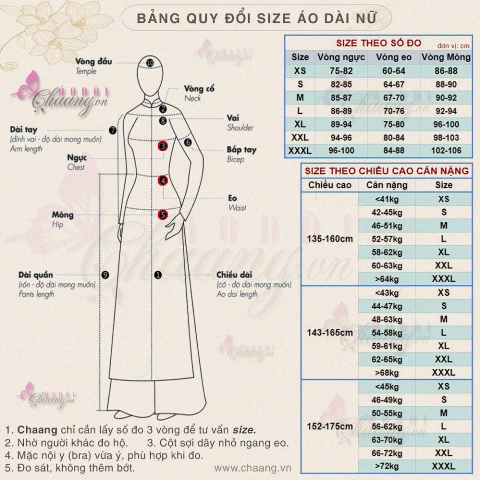 Áo dài gấm xoán ốc thiết kế cổ cao tay phồng dài truyền thống họa tiết đẹp