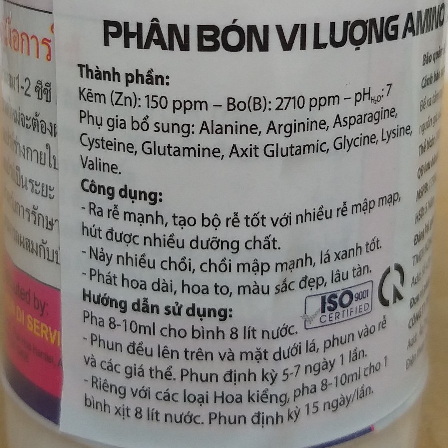 Phân Bón Lá Vitamin B1 Thái Lan, Grofer Super Roots B1 (100ml)