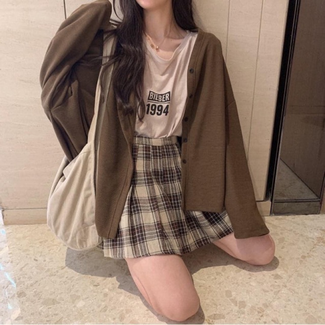 Áo cadigan len mỏng