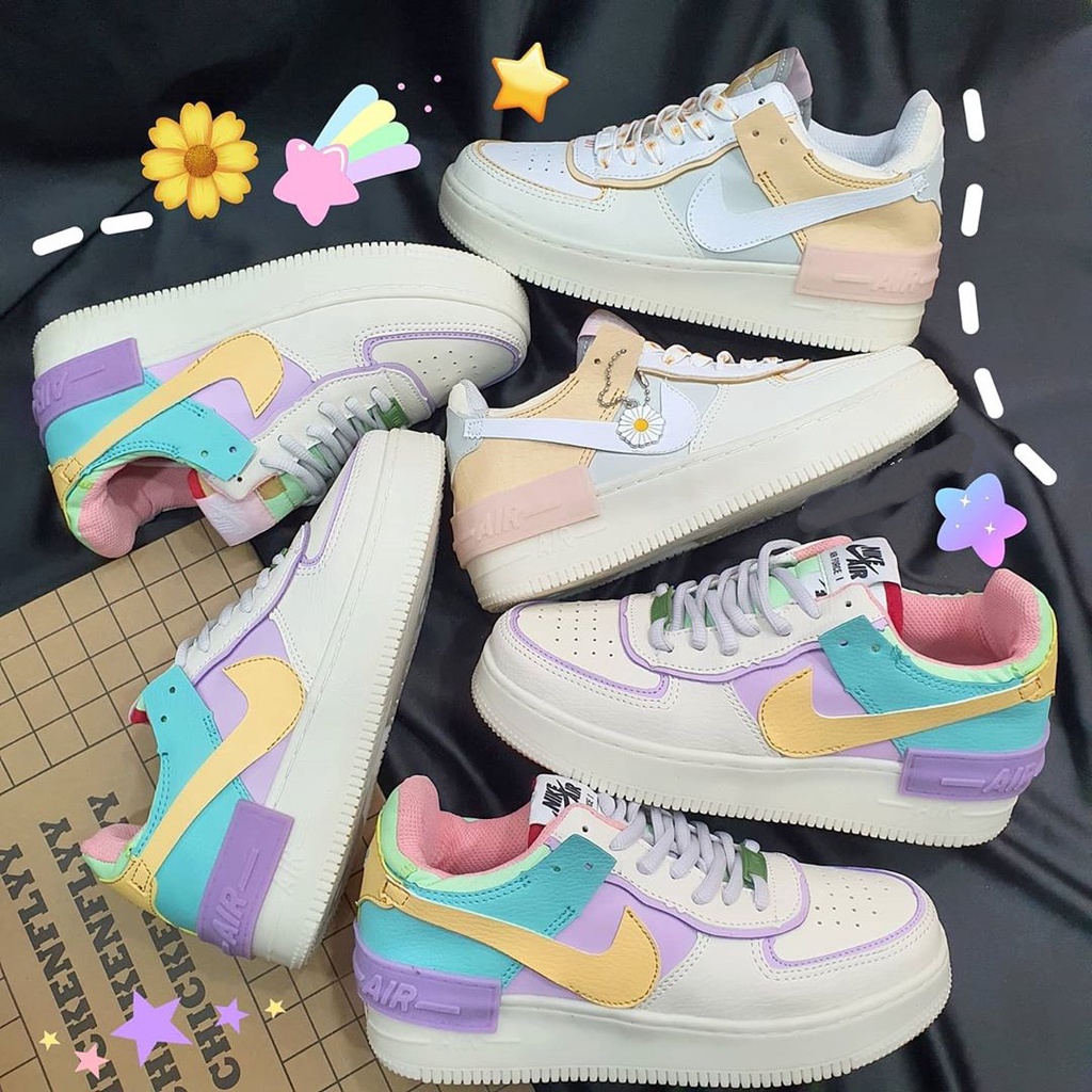 Giày AIR FORCE 1 , Giày sneaker AF1 trắng full , hoa cúc , cầu vồng , giày thể thao mới nhất đẹp nhất | BigBuy360 - bigbuy360.vn