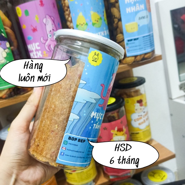 Mực cán tẩm gia vị 200g Bop Bep- đồ ăn vặt ngon, đồ ăn vặt Hà Nội | BigBuy360 - bigbuy360.vn