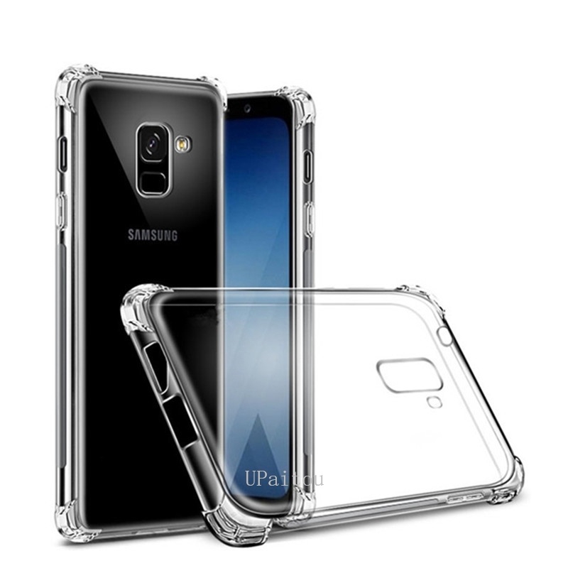 Ốp lưng dẻo trong chống sốc Samsung Galaxy A02 M02 M51 A21s A51 A71 A20s A50 A6 A8 Plus J4 J6 J8 2018