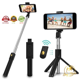 Gậy Tự Sướng Chụp Ảnh Kiêm Tripod 3 Chân K07 Kèm Nút Bluetooth Chính Hãng