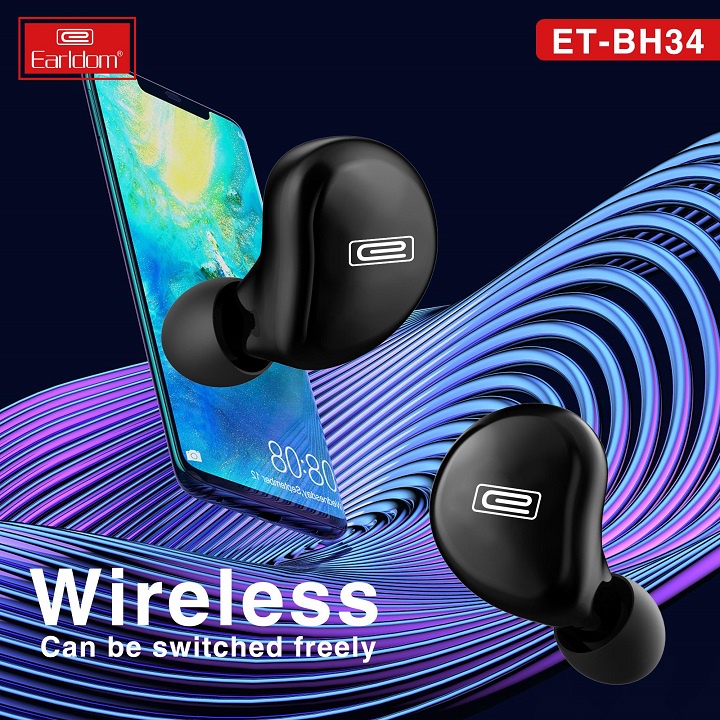 🟩MIIN_MAAX_OFFICIAL🟩 Tai Nghe Bluetooth True Wireless Earldom BH34 Âm Thanh Cực Tốt ✅ CHÍNH HÃNG EARLDOM