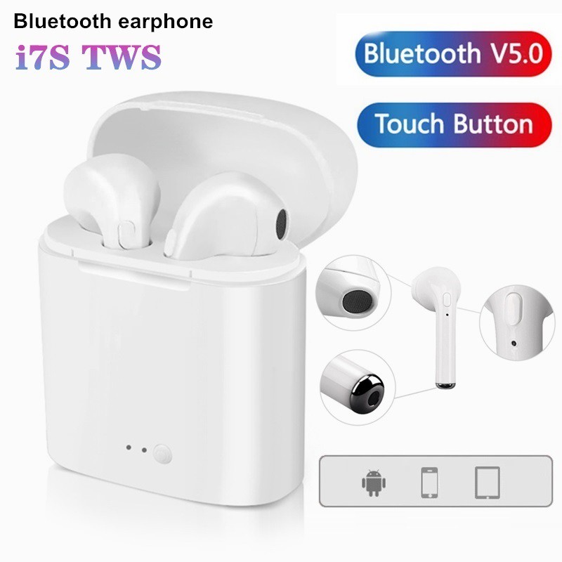 Tai nghe Bluetooth không dây i7s-Tws loại 2 tai nghe kèm hộp sạc âm thanh cực hay