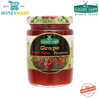 Mứt nho preserves golden farm hũ 210g honeymart79