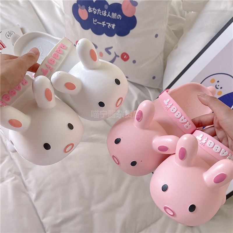 Dép Cross quai ngang hình con thỏ dễ thương
