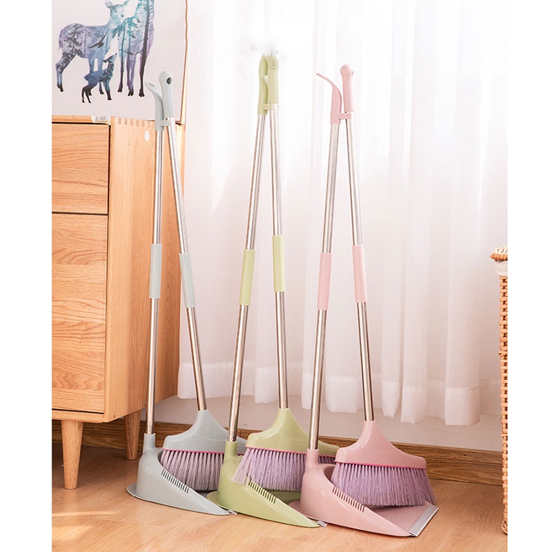 Chổi quét nhà kèm gầu hót rác b52shop Chổi nhựa quét nước thông minh