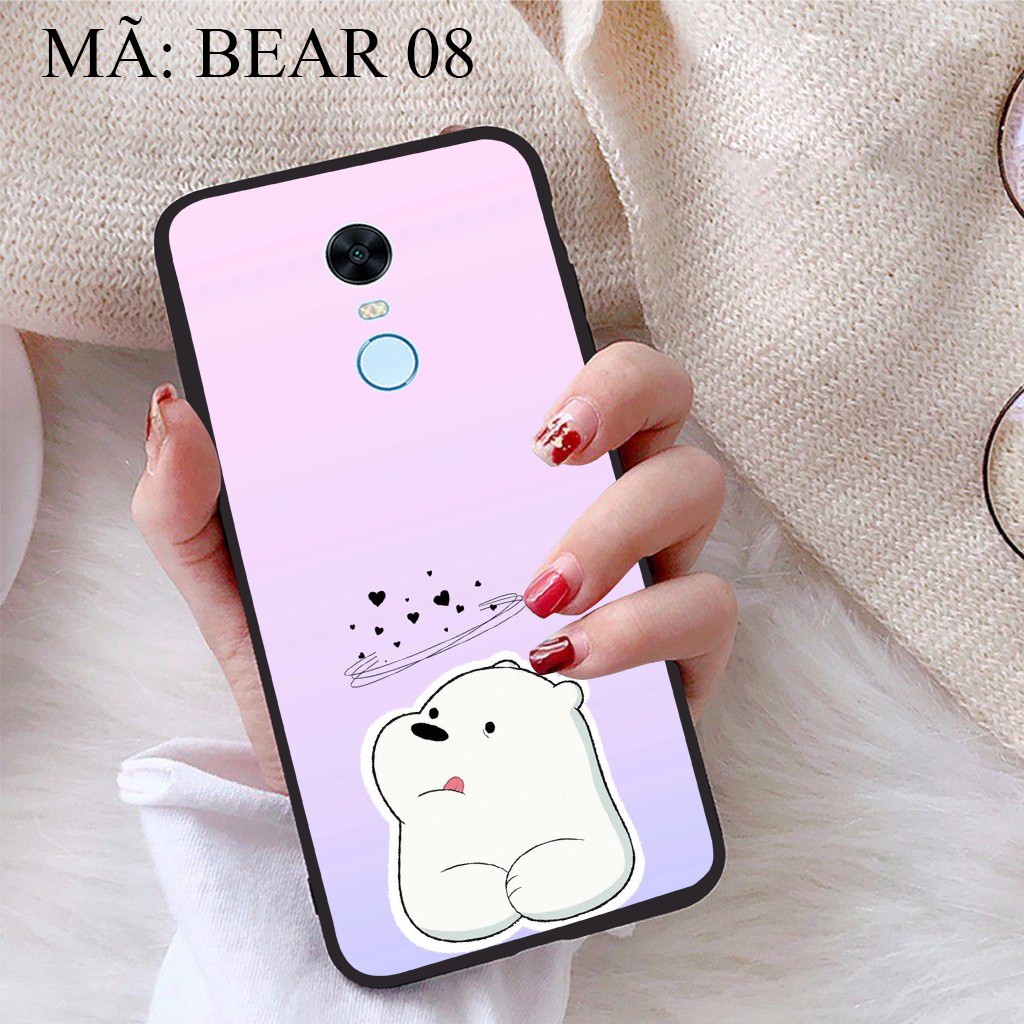 Ốp lưng Xiaomi Redmi 5 Plus viền dẻo TPU BST Gia Đình Nhà Gấu