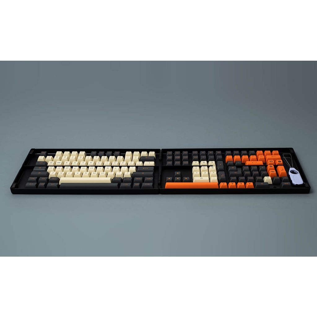 Bộ eycap phím cơ AKKO Keycap set – Carbon Retro (PBT DoubleShot/ ASA profile/ 158 nút)