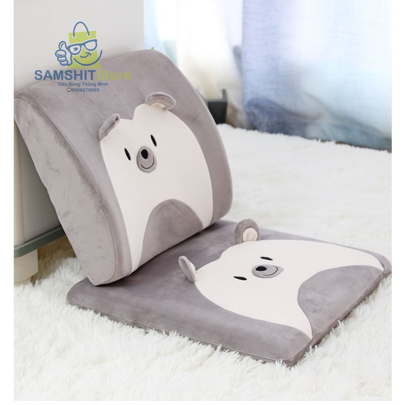 Gối Tựa Đầu Xe Hơi, Ô Tô Cao Su Non (Memory Foam) Hình Thú Dễ Thương Nâng Đỡ Vai Gáy Hiệu Quả - GCU19