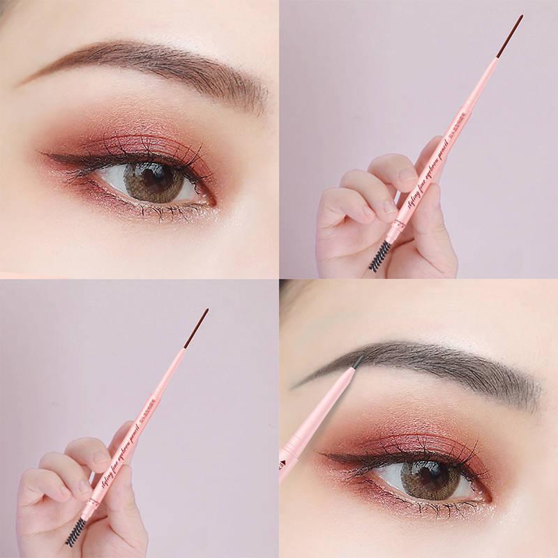 Bút kẻ lông mày 2 đầu siêu mịn chống nước chống mồ hôi lâu trôi khó phai độc đáo