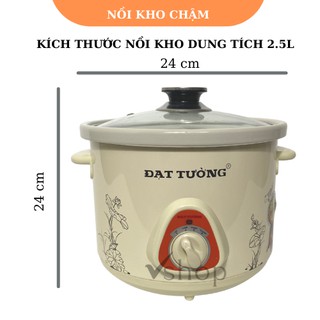 Nồi Kho Cá, kho thịt Đạt Tường 2,5L, Sử dụng điện
