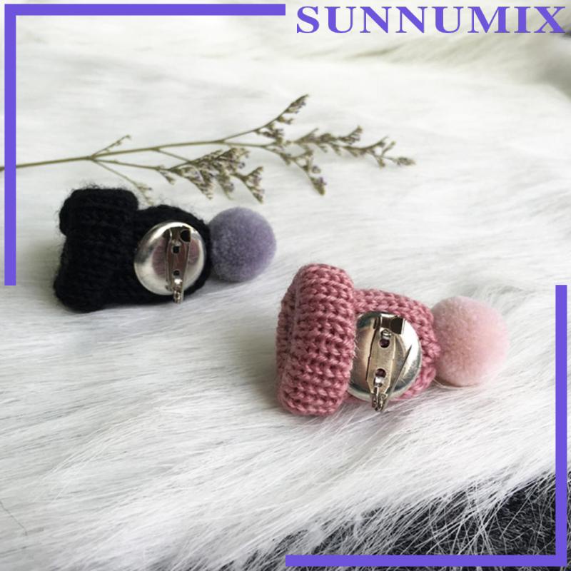 [Sunnimix] Ghim Cài Áo Hình Nón Len Mini Dễ Thương Phong Cách Hàn Quốc Cho Nữ