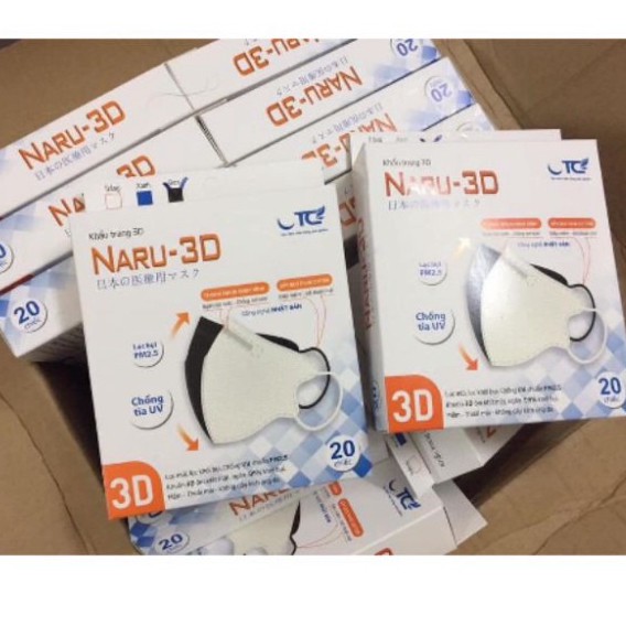 Khẩu Trang Naru 3D Lọc Khói Bụi, Chống Tia UV PM2.5 - Khẩu Trang Người Lớn Ôm Sát Khuôn Mặt_Có Sẵn - Nấm Shop | BigBuy360 - bigbuy360.vn