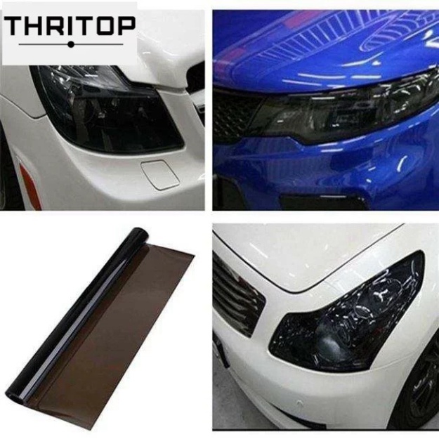 Phim dán đèn xe hơi cao cấp 3 lớp, film dán xe thể thao, đổi màu đèn pha đèn hậu ô tô xe máy