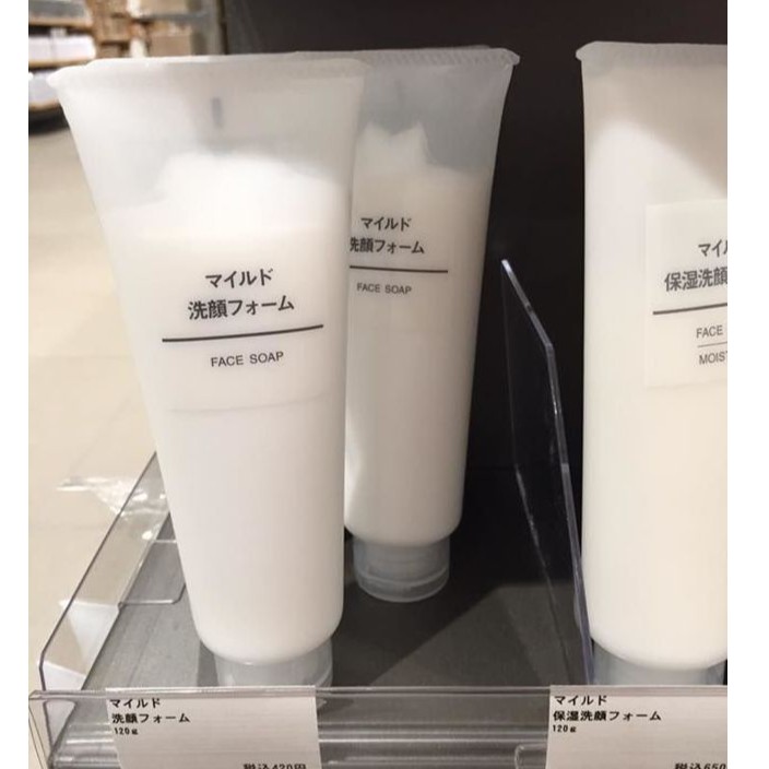 Sữa Rửa Mặt Muji Face Soap Dòng Dịu Nhẹ