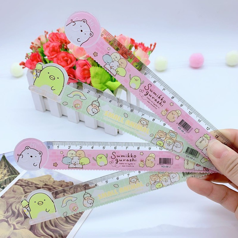 Thước kẻ học sinh 15cm thiết kế xinh xắn