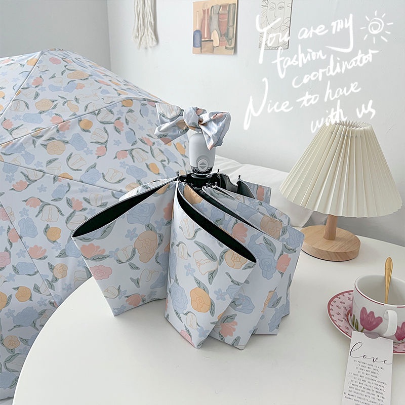Dù Gấp Tự Động Mini Chống Tia UV Cao Cấp Tiện Lợi Dễ Sử Dụng