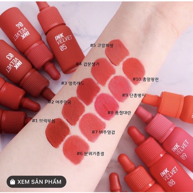 Son kem ink velvet hàn quốc