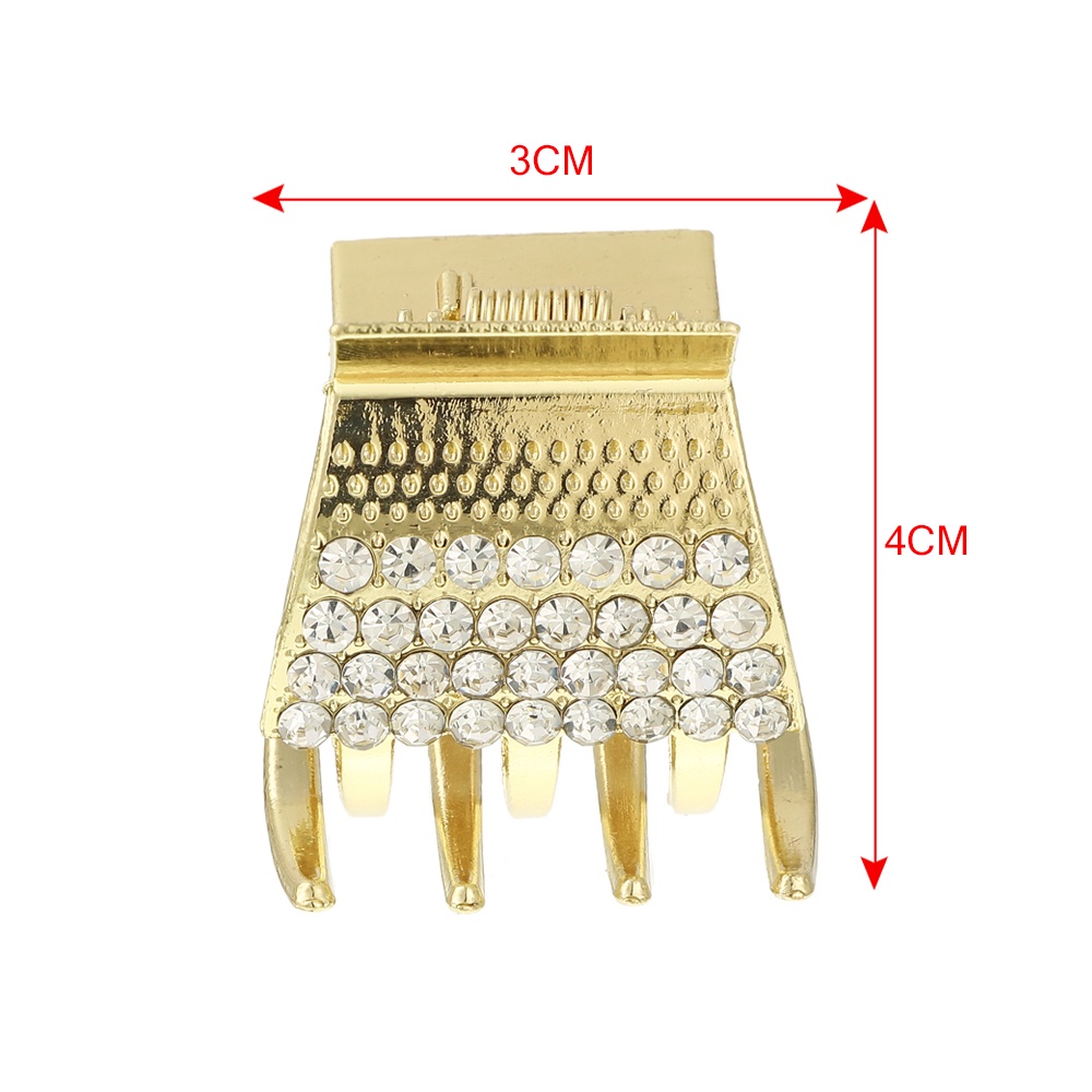 Kẹp Tóc Haimeikang Kim Loại Đính Đá Lấp Lánh Thời Trang Hàn Quốc