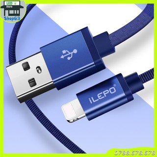 Cáp sạc nhanh bọc jean - đầu sạc kim loại cao cấp (chiều dài 120cm - hỗ trợ các công nghệ sạc nhanh sạc nhanh)