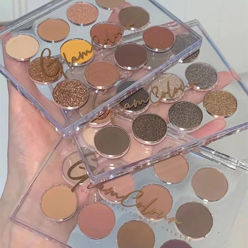 Bảng phấn mắt 12 màu sắc hiệu ứng lì/ ánh ngọc trai trong suốt GlamColour | BigBuy360 - bigbuy360.vn