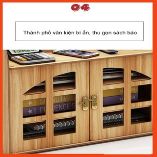 Kệ sách vân gỗ châu âu Biệt thự lớn cao cấp  - Giá siêu hấp dẫn