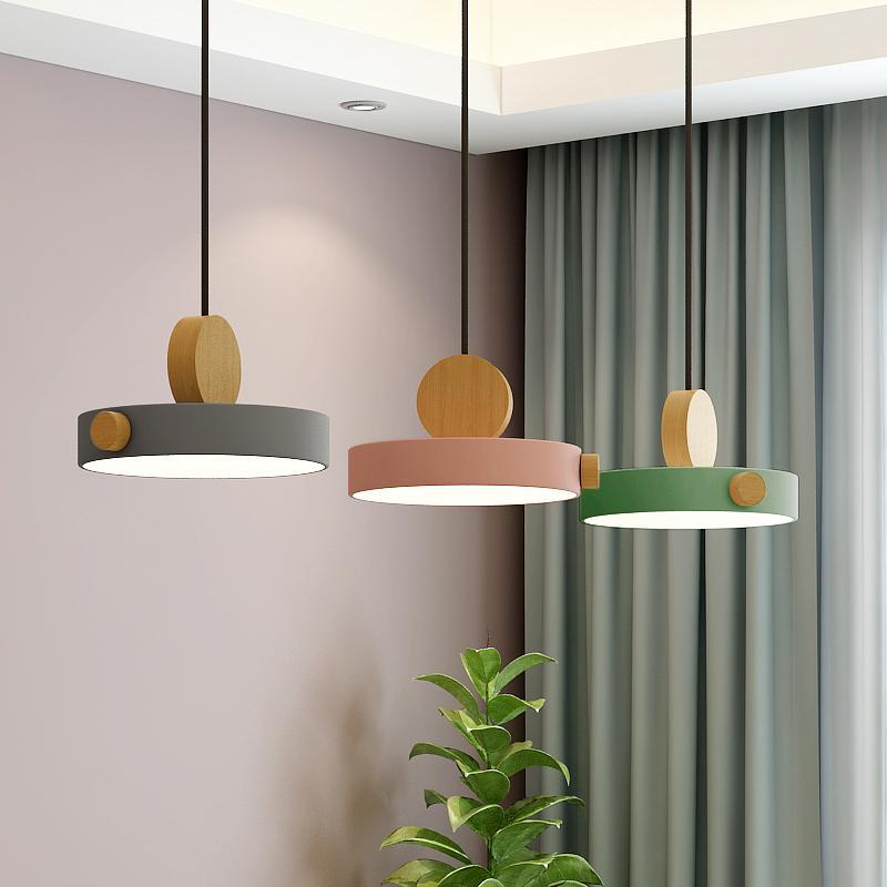 Đèn thả bàn ăn Macaron Bắc Âu Đèn chùm phòng ngủ Hiện Đại Đèn chùm trang trí phòng khách/ quán cà phê