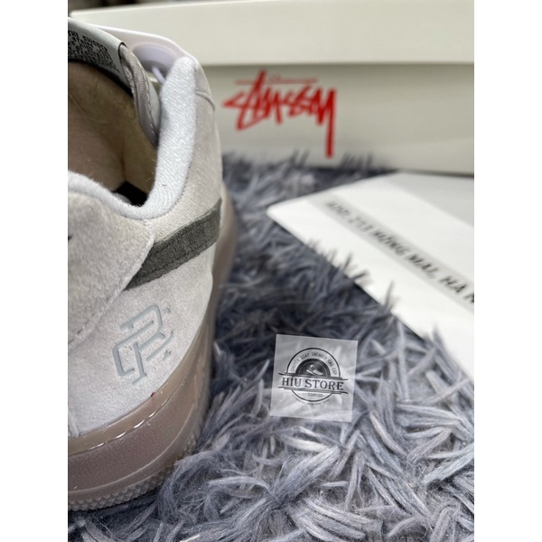 (Híu)Giầy Thể Thao Air Force 1 RC Nâu Xám Da Lộn|Đế Khâu Lót Bông