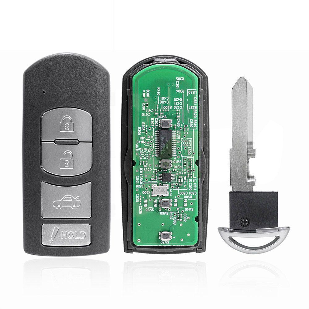 Chìa Khóa Điều Khiển Từ Xa 3 Nút 4 Nút 315MHz 1 Cho Mazda 3 2015-2018