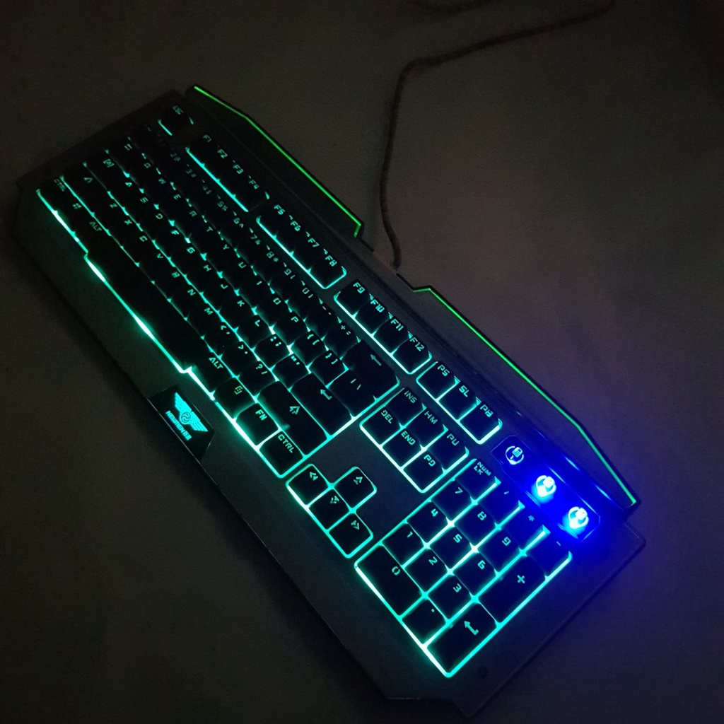 [Tặng chuột ]Bàn phím giả cơ gaming E-dra ek700 LED RGB đổi màu_ hàng cũ dùng tốt,  tặng chuột có dây cổng usb