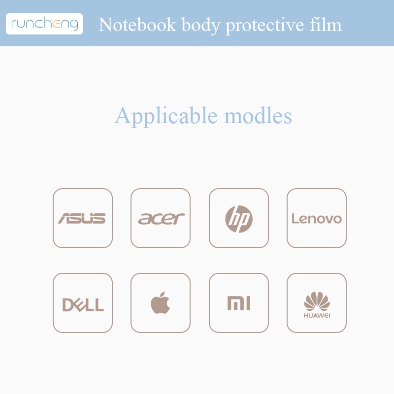 Nhãn dán nhiều họa tiết dễ thương trang trí cho máy tính xách tay Acer Asus Dell Lenovo 12/ 13/ 14/ 15/ 17 Inch