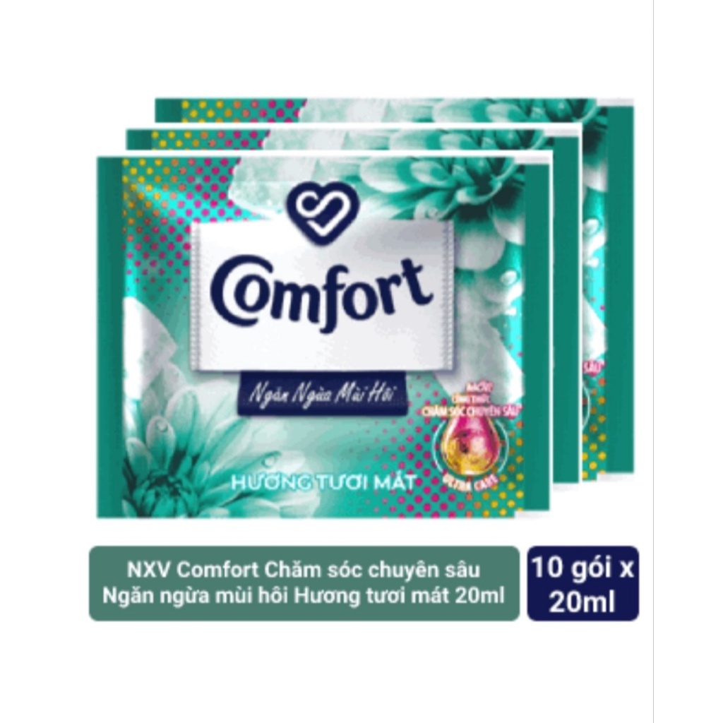 Nước xả vải comfort dây 10 gói x 20ml