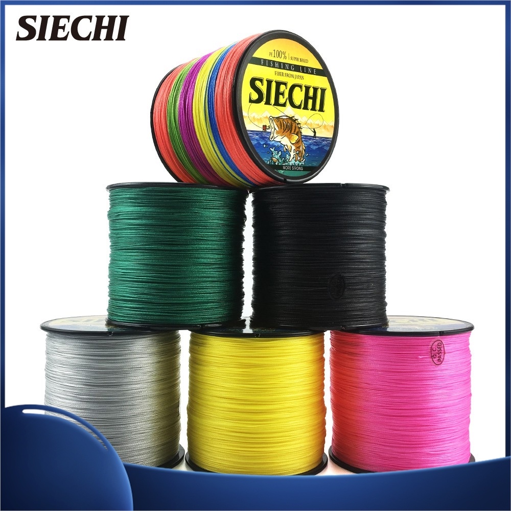 Cuộn Dây Câu Cá Bện 4 Sợi PE 12LB 15LB 20LB 30LB 38LB 43 Siêu Chắc 500M