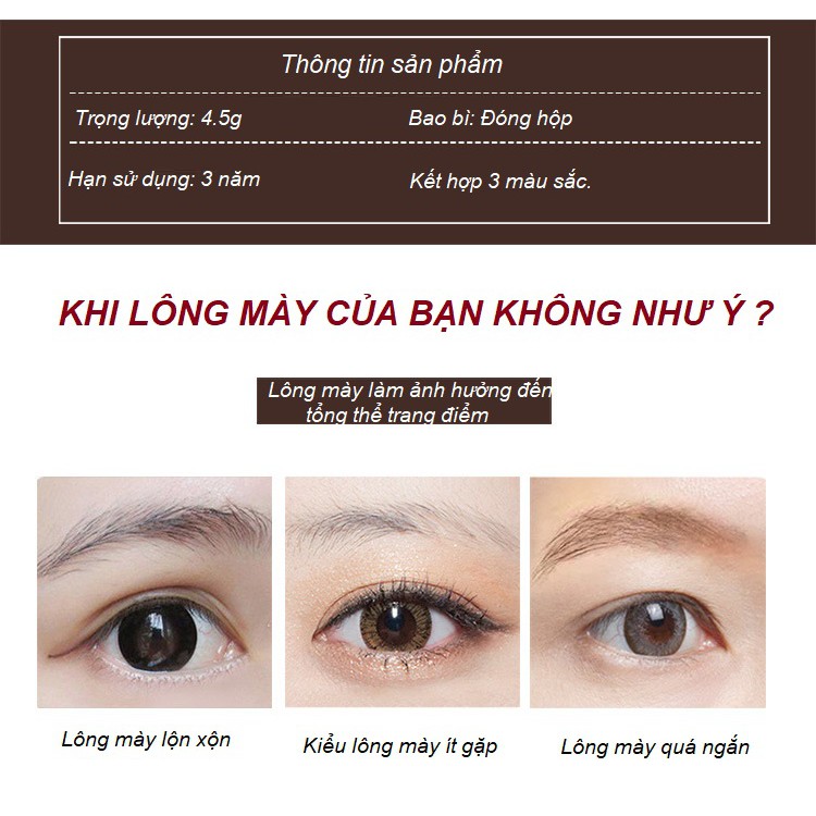 Bột tán chân mày HARZELN cao cấp - Kinakino [ hàng có tem mác full hộp của hãng ]