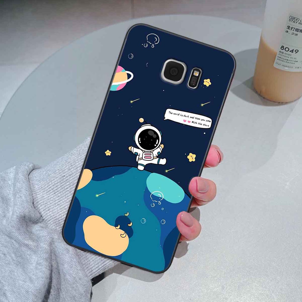 Ốp Samsung S6 / S6 EDGE / S7 / S7 EDGE in hình vũ trụ, phi hành gia bầu trời cute dễ thương