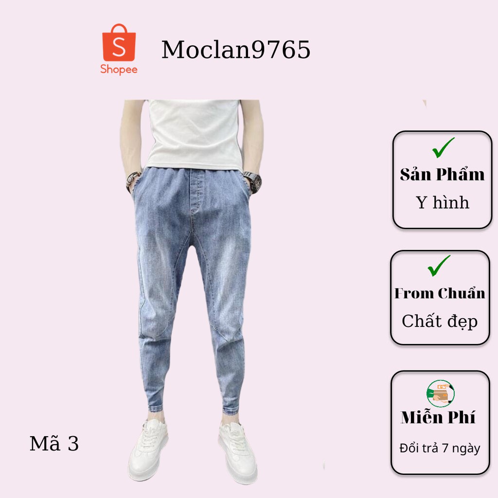 Quần jean nam cao cấp, chất liệu bò ( jean ) mềm mịn, from chuẩn, có nhiều mẫu đi kèm Moclan08
