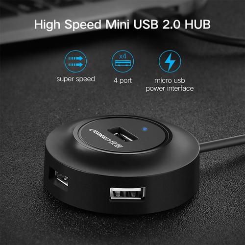 Bộ Chia USB 4 Cổng 2.0 Ugreen 20277 - Hàng Chính Hãng