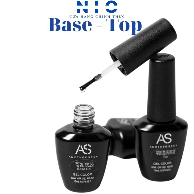 Base , Top bóng , Top loang , Top lỳ , Top cut , Sơn Đen , Sơn Trắng , Phá gel Sơn As