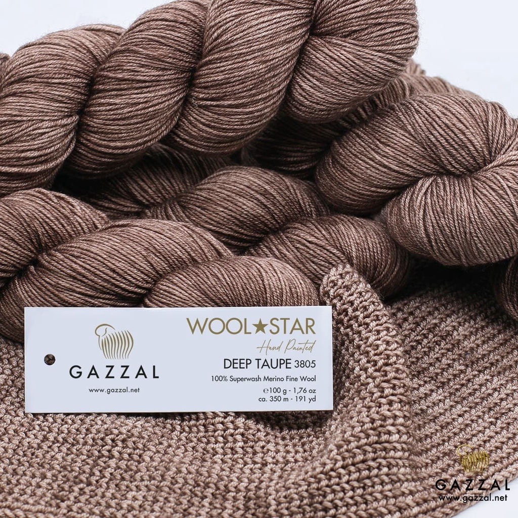 Cuộn Len Sợi Lông Cừu Merino Nhuộm Tay Gazzal Wool Star Hand Painted