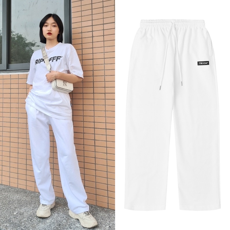 Basic Track Pants ( Quần nỉ ống xuông rộng)