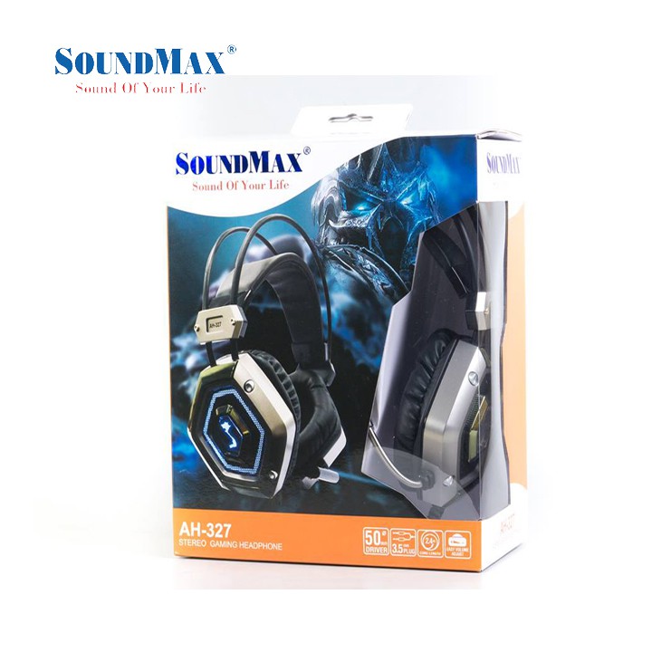 [Mã SKAMPUSHA7 giảm 8% đơn 250k]Tai nghe Over-ear SoundMAX AH 327-Hàng Chính Hãng